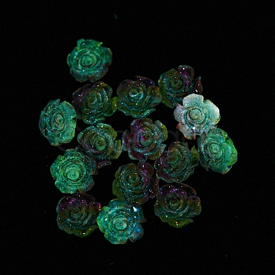 Luminous Transparent Resin Decoden Cabochons RESI-D013-06E-1