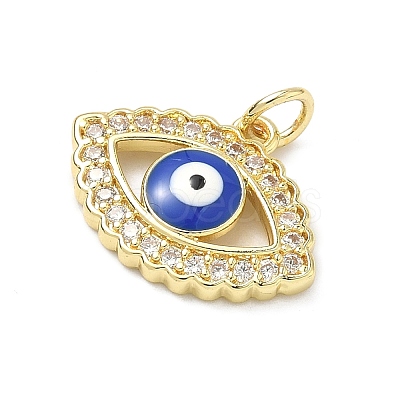 Brass Micro Pave Cubic Zirconia Pendants KK-H255-02B-G01-1