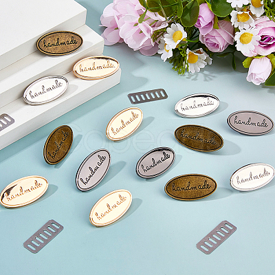 16Pcs 4 Colors Iron Decorative Buckles IFIN-FH0001-93-1