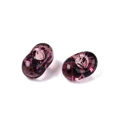 Picasso Spray Painted Glass Seed Beads SEED-T006-04-22-1