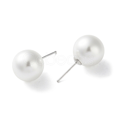 Imitation Pearl Stud Earrings EJEW-P296-21D-P-1