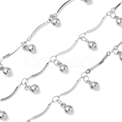 304 Stainless Steel Bar Link Chains CHS-G043-07C-P-1