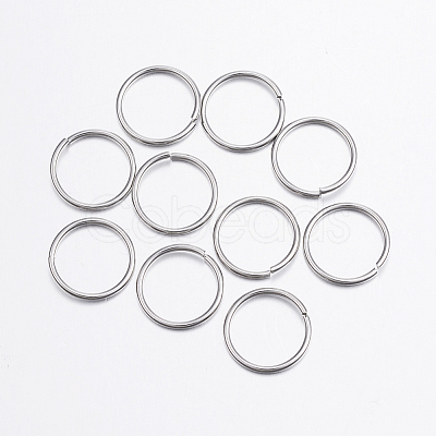 Tarnish Resistant 304 Stainless Steel Open Jump Rings X-STAS-P151-05-1