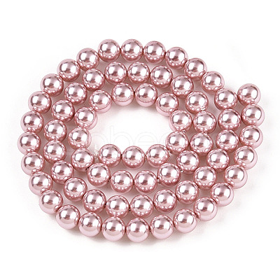 Glass Pearl Beads Strands HY-G002-01C-14-1