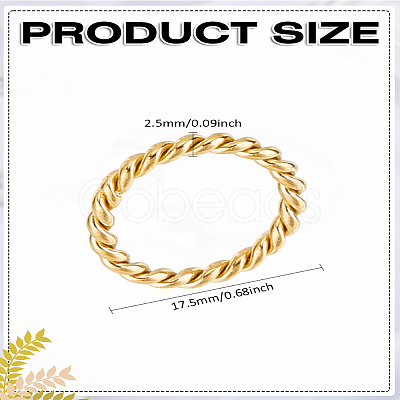 1Pc Stainless Steel Finger Rings for Women Men RJEW-LP0002-34-1