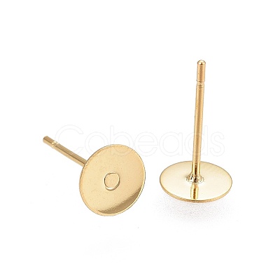 304 Stainless Steel Stud Earring Findings STAS-H436-24G02-3mm-1