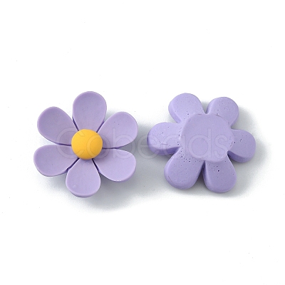 Opaque Resin Cabochons RESI-WH0026-75C-02-1