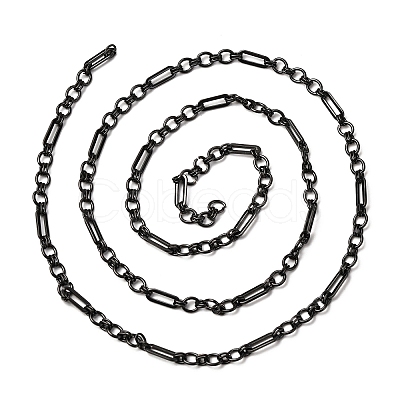 304 Stainless Steel Rectangle with Ring Link Chains CHS-Z007-21B-1