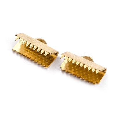 304 Stainless Steel Ribbon Ends STAS-B004-07G-B-1
