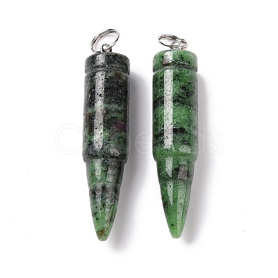 Natural Ruby in Zoisite Pointed Pendants G-D850-14-1