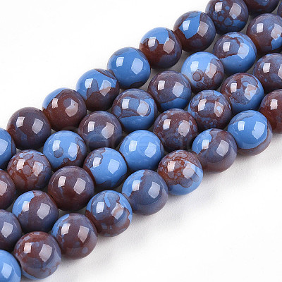 Baking Paint Glass Beads X1-DGLA-N003-10mm-C10-1