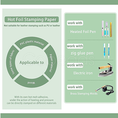 PET Hot Foil Stamping Paper DIY-WH0308-379B-1