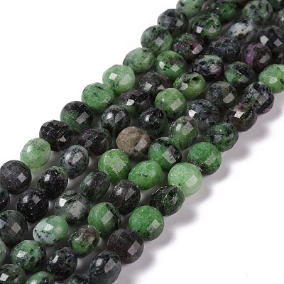 Natural Ruby in Zoisite Beads Strands G-K318-12-1