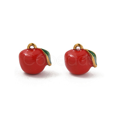 304 Stainless Steel Enamel Charms STAS-P396-01B-G01-1