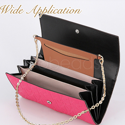 1Pc Rectangle PU Leather Purse Organizer Inserts DIY-HS0002-31B-1