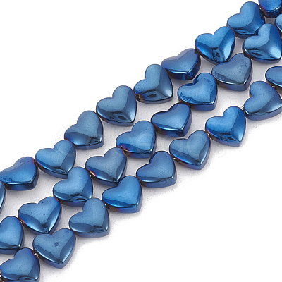 Electroplate Non-magnetic Synthetic Hematite Beads Strands G-T061-101B-1