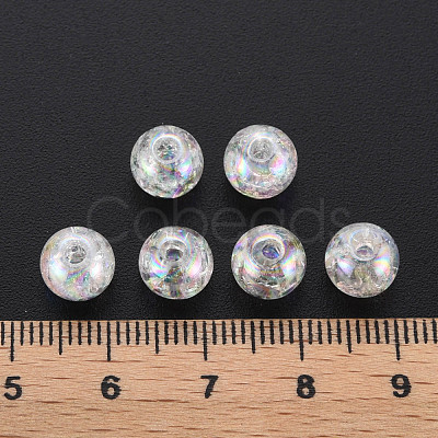Transparent Crackle Acrylic Beads MACR-S373-66-L06-1