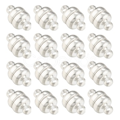 Brass Magnetic Clasps with Loops X-KK-H361-S-1