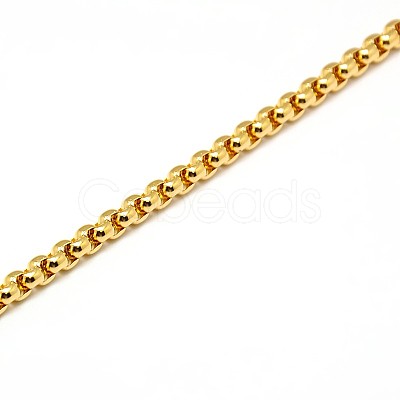 304 Stainless Steel Venetian Chain Box Chain Necklace Making STAS-A028-N031-A-1