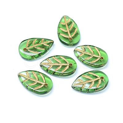 Transparent Glass Pendants GLAA-H016-08H-6-1