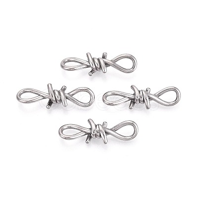 304 Stainless Steel Barbed Wire Links X-STAS-T072-138P-1