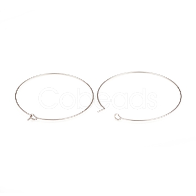 316L Surgical Stainless Steel Hoop Earring Findings STAS-G229-07P-02A-1