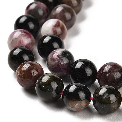 Natural Multicolor Tourmaline Beads Strands G-B048-B02-02-1