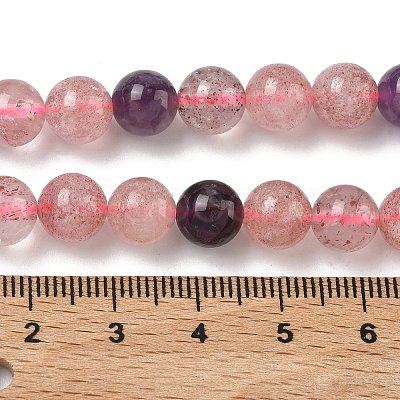 Natural Auralite Beads Strands G-Z139-A01-8mm-1