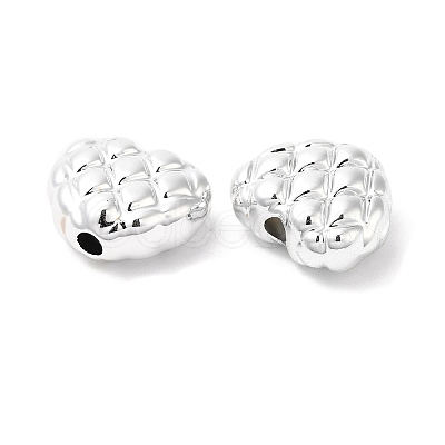 Plating CCB Plastic Waffle Beads X-PACR-C004-08P-1