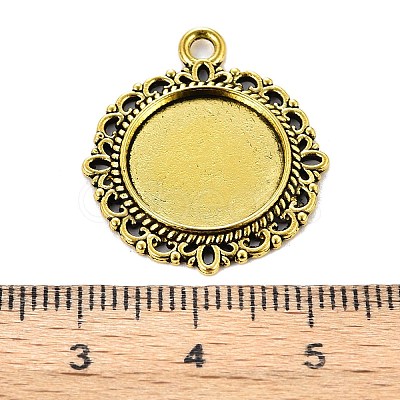 Zinc Alloy Pendant Settings for Cabochon & Rhinestone LS-KHDZ-PALLOY-A15290-AG-1