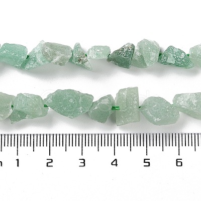 Raw Rough Natural Green Aventurine Beads Strands G-B065-C18-1