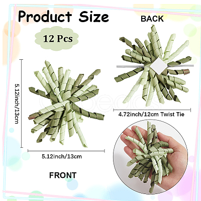 Polyester Self-Adhesive Curly Bows Gift Wrap Accessory DIY-WH20013-58C-1