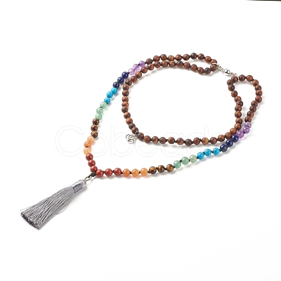 Buddhist Necklace NJEW-JN03848-1