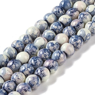 Baking Paint Glass Bead Strands GLAA-H031-01C-09-1