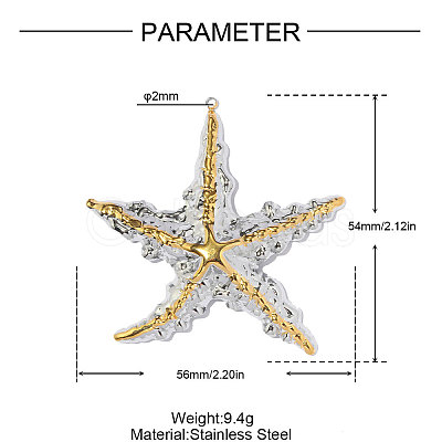 304 Stainless Steel Pendants STAS-OY019-28G-1