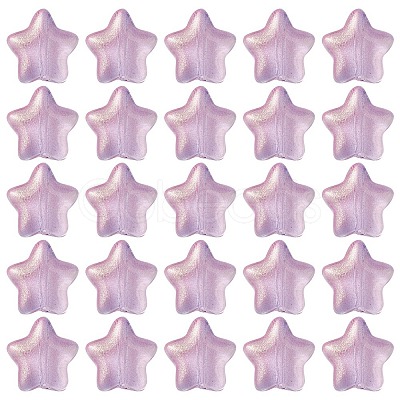 Transparent Spray Painted Glass Beads GLAA-FS0001-62B-1