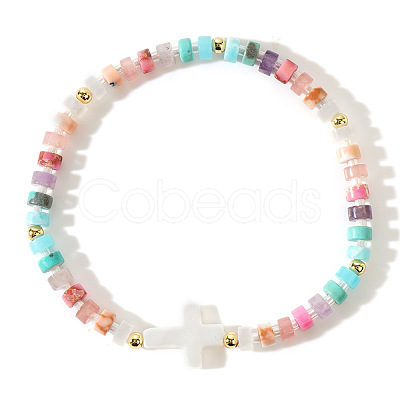 Sweet Shell Cross Stretch Bracelets TE5534-3-1