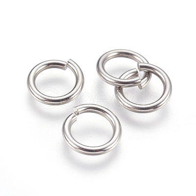 Tarnish Resistant 304 Stainless Steel Saw Cut Open Jump Rings STAS-P212-25P-18-1
