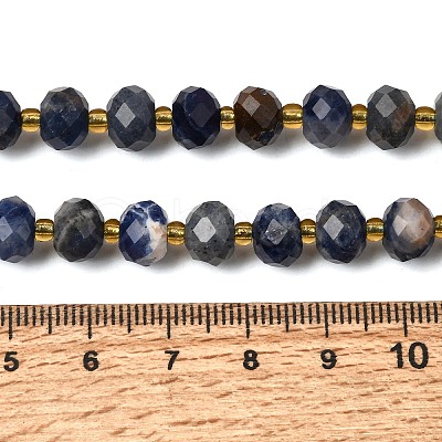 Natural Sodalite Beads Strands G-D105-B09-02-1