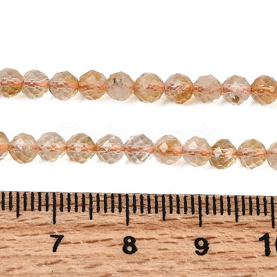 Natural Citrine(Heated) Beads Strands G-G155-B03-02A-1