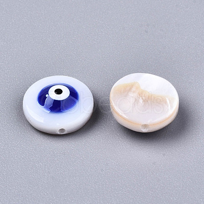 Natural Freshwater Shell Beads SHEL-T018-10F-1