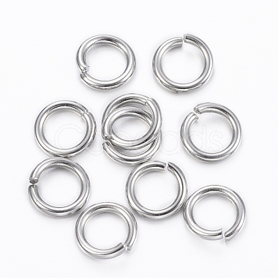 Tarnish Resistant 304 Stainless Steel Open Jump Rings STAS-H555-08P-1