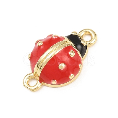 Brass Enamel Insect Connector Charms KK-L275-64G-02-1