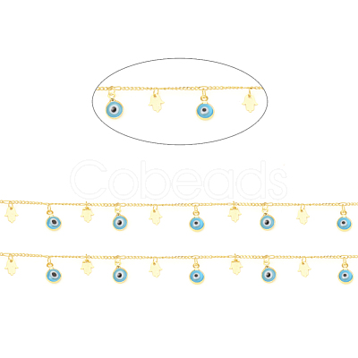 3.28 Feet Brass Curb Chains X-CHC-I031-07G-1