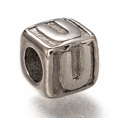 Tarnish Resistant 304 Stainless Steel European Beads OPDL-L020-001U-1