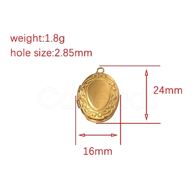 Stainless Steel Locket Pendants PW-WG2E111-05-1