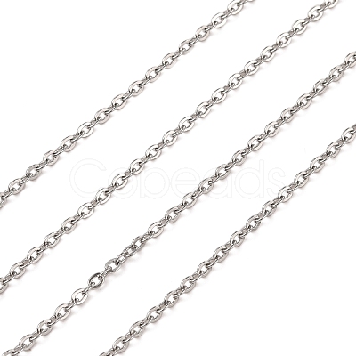 Tarnish Resistant 304 Stainless Steel Cable Chains CHS-R008-15-1