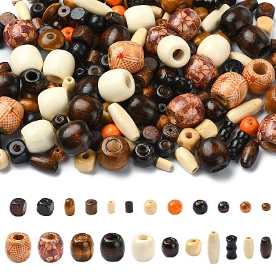 480Pcs Natural Wood Beads WOOD-YW0001-16-1
