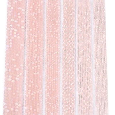 Transparent Glass Beads Strands X-EGLA-A044-T8mm-MB22-1