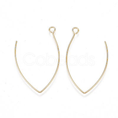 Brass Earring Hooks LS-X-KK-T038-422G-1